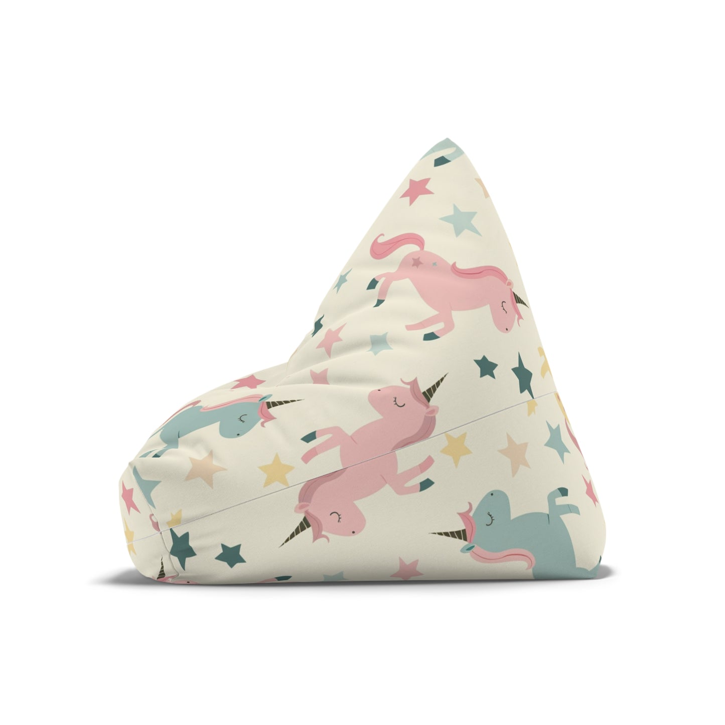 Unicorn-Themed Bean Bag Chair Cover for Kids' Playroom
