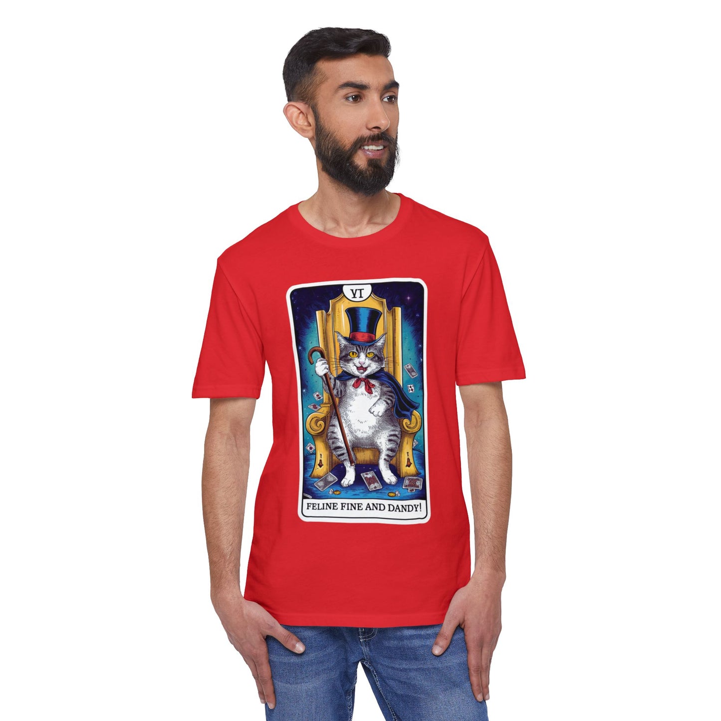 Feline Fine and Dandy Cat T-Shirt