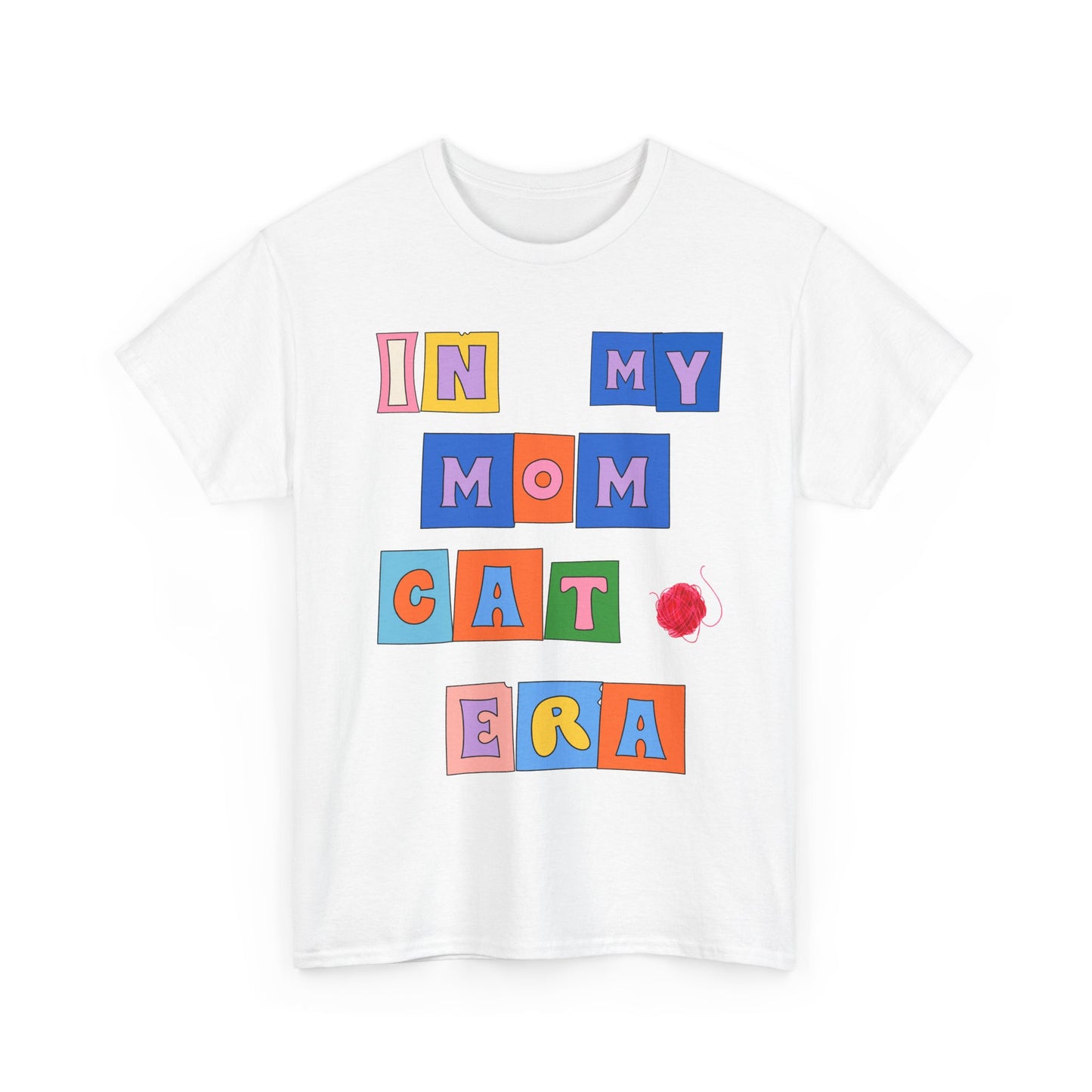 "In My Mom's Cat Era" Unisex Heavy Cotton Tee