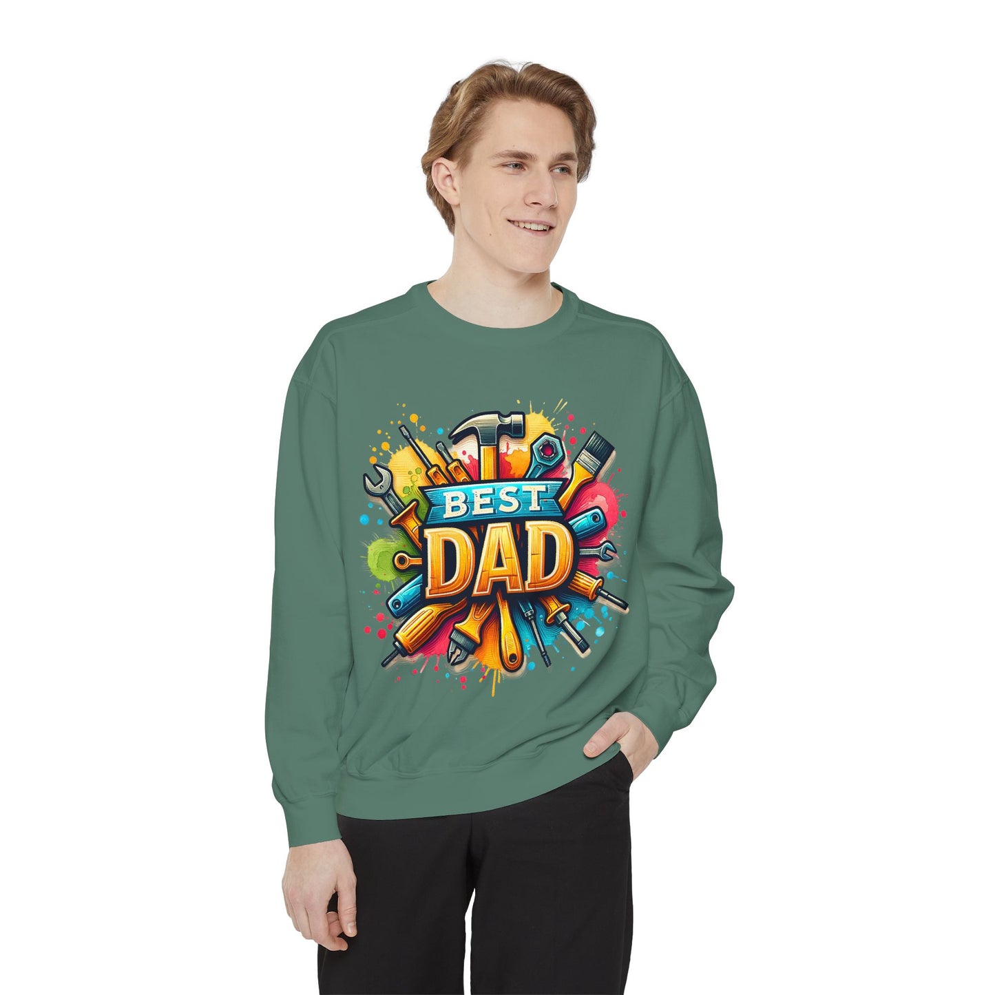 Best Dad Garment-Dyed Sweatshirt