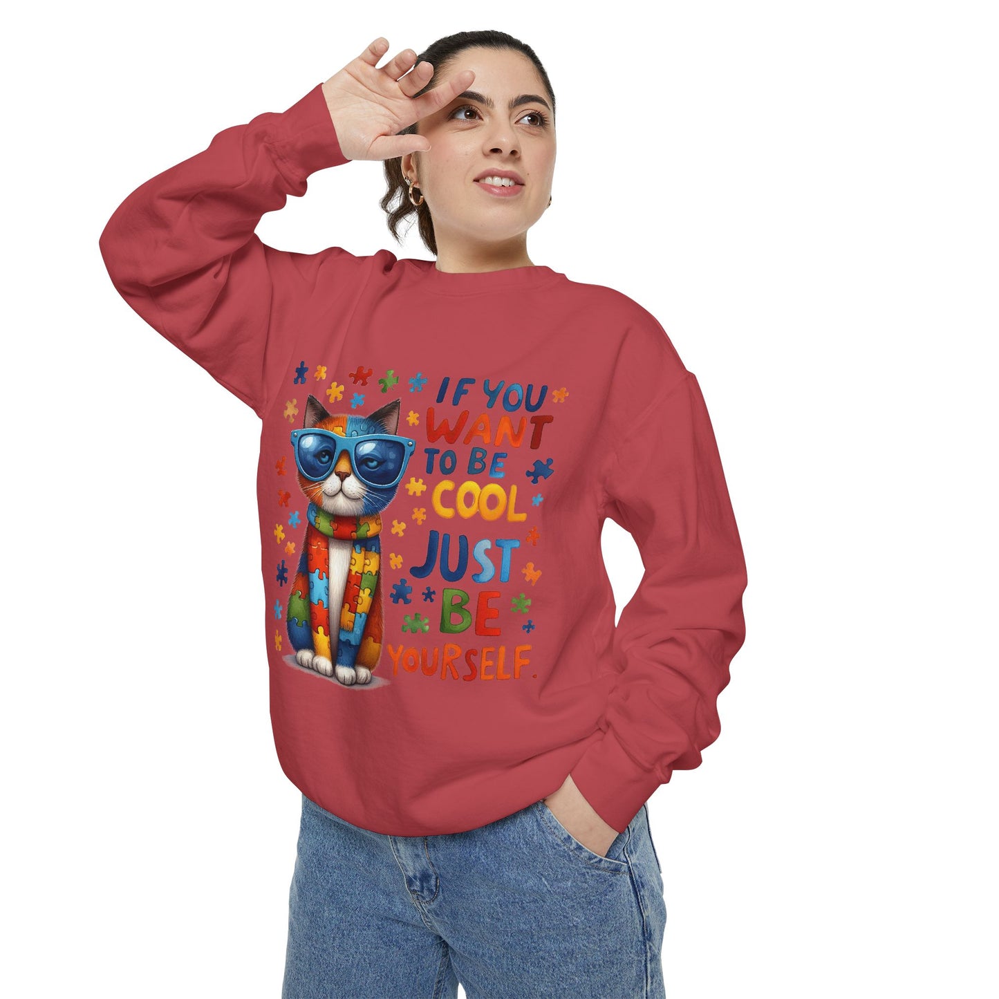 Cool Cat Inspirational Sweatshirt