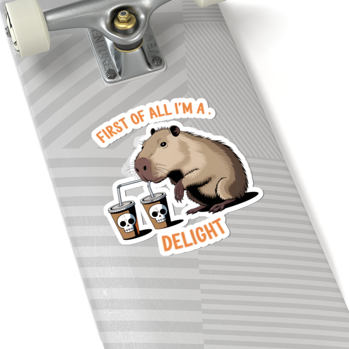 Funny Capybara Kiss-Cut Stickers