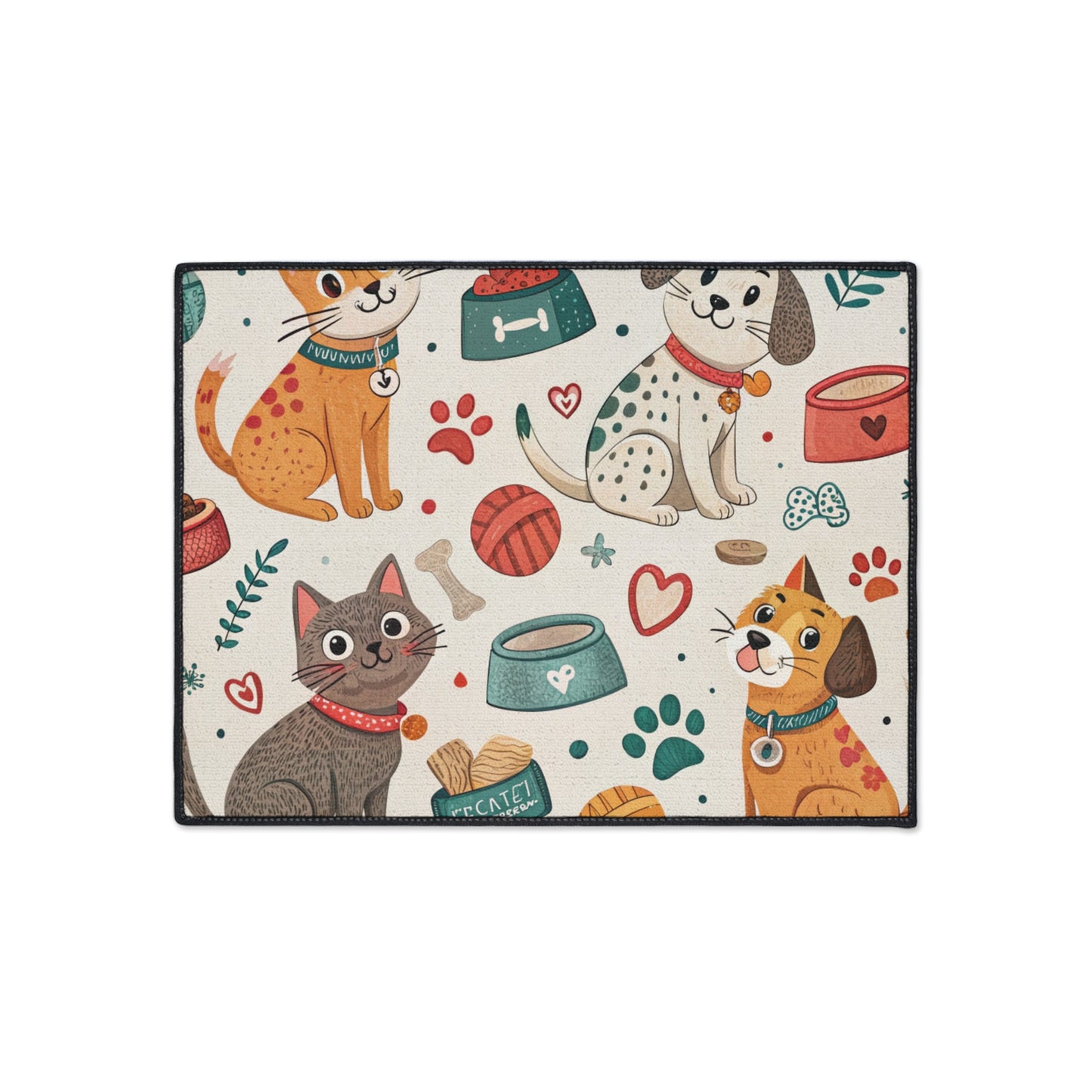 Cute Pet Themed Heavy Duty Floor Mat