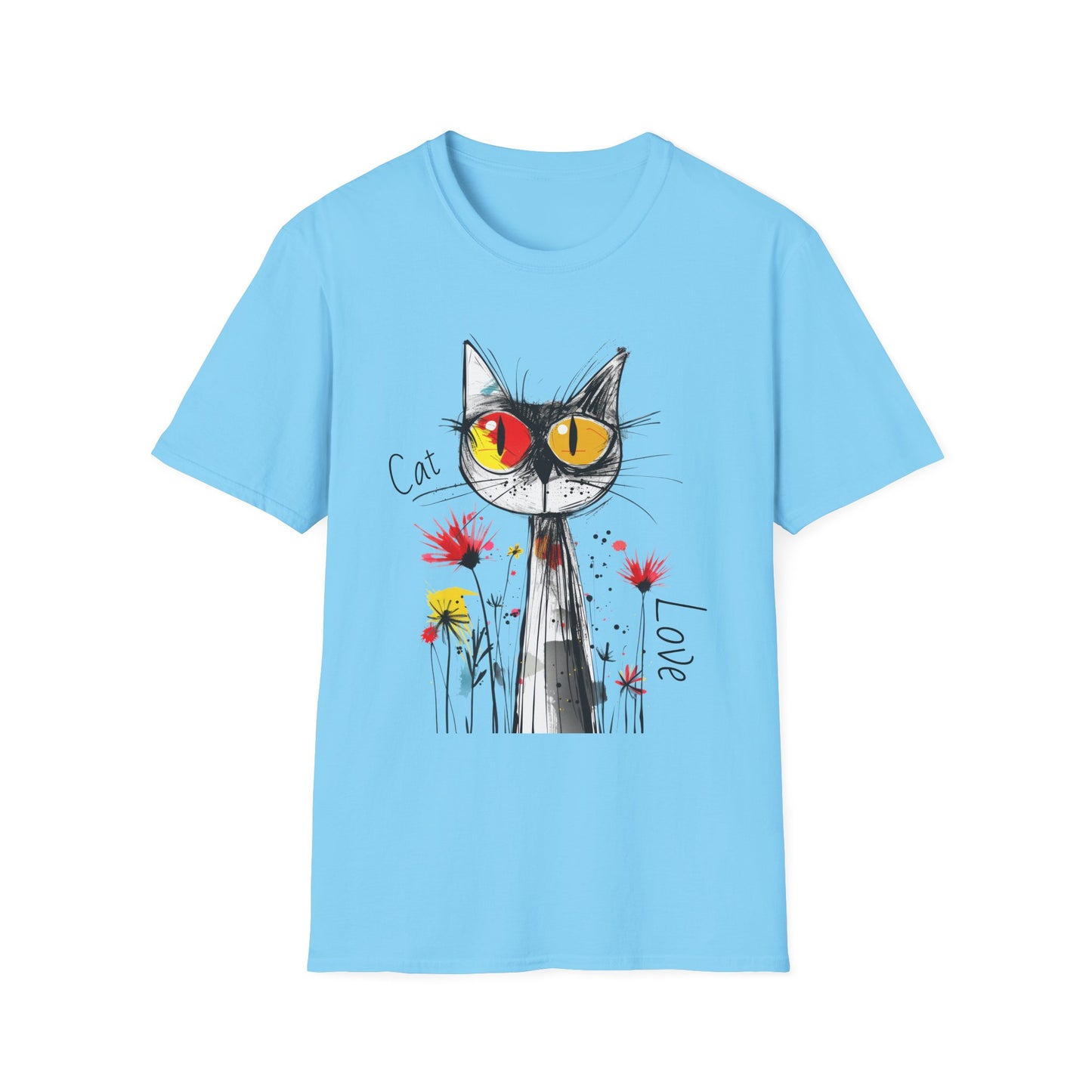 Cat Love Unisex Softstyle T-Shirt