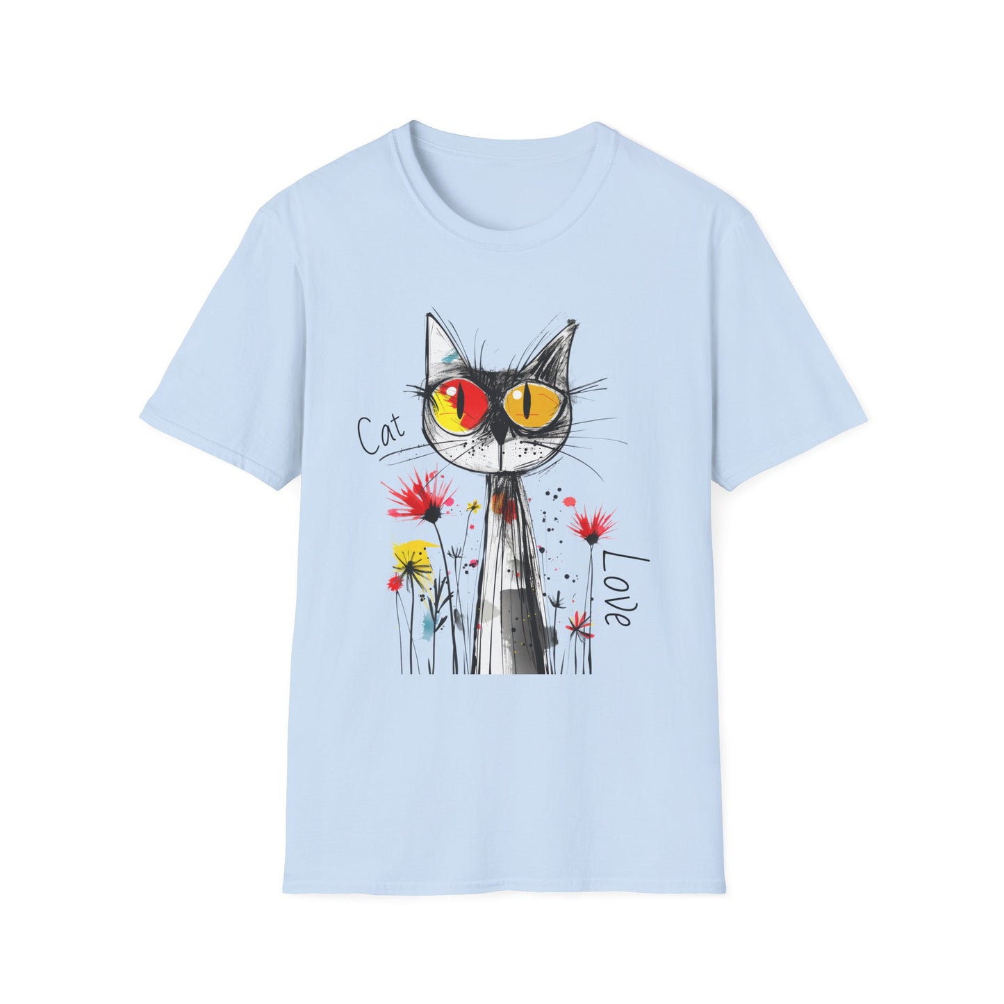 Cat Love Unisex Softstyle T-Shirt