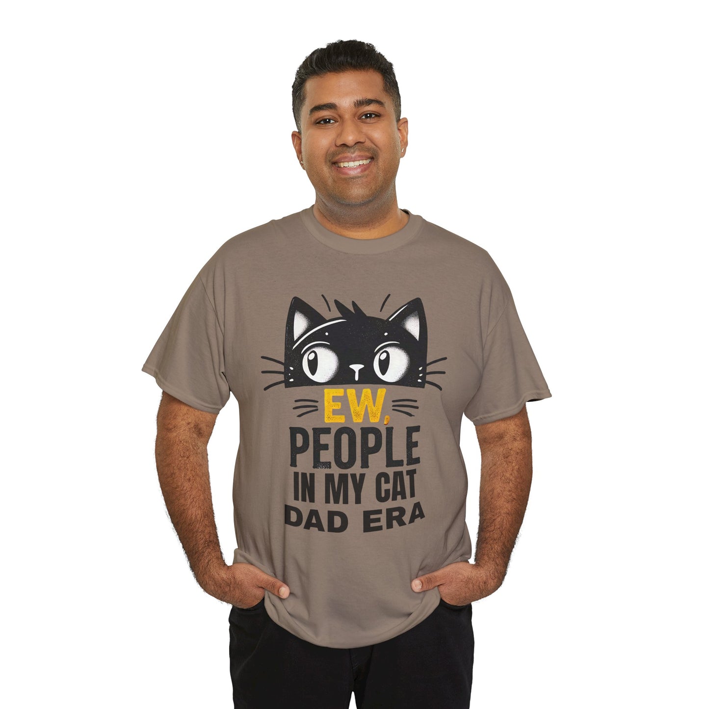 PEOPLE IN MY CAT DAD ERA Unisex Heavy Cotton Tee