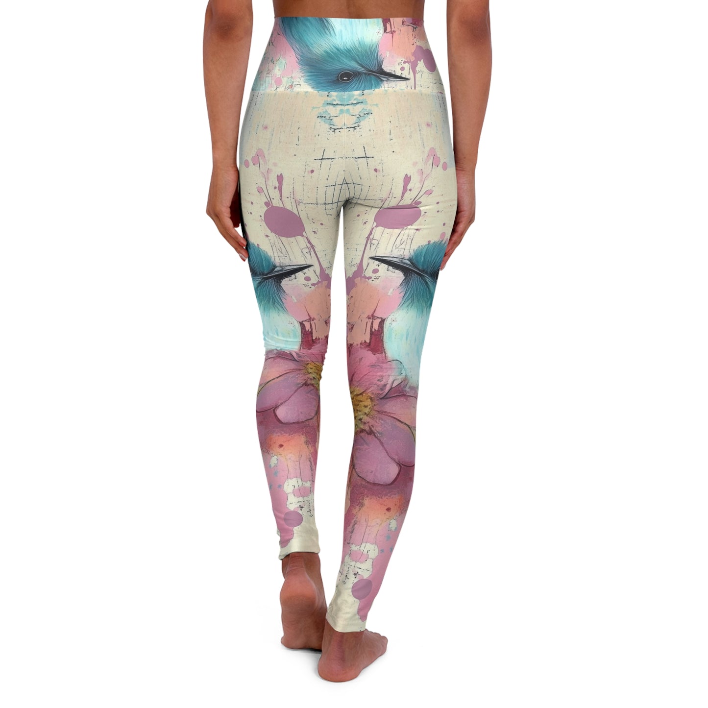 Floral High Waisted Yoga Leggings