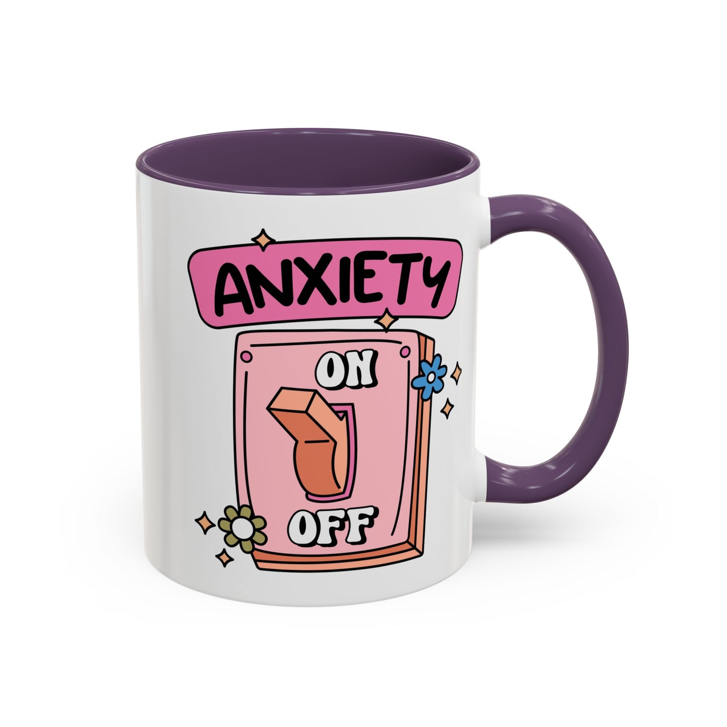 Anxiety On/Off Accent Coffee Mug