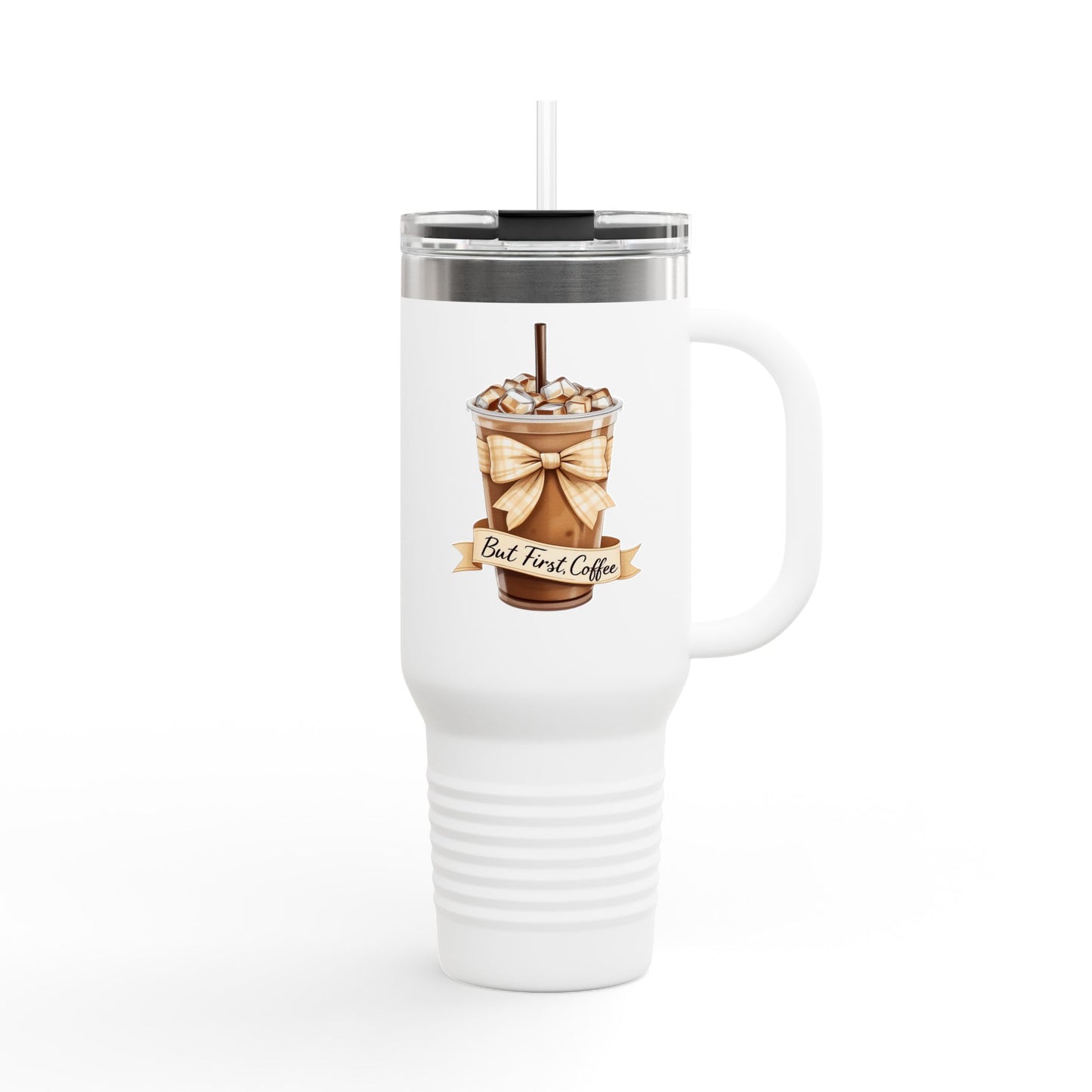 But First Coffee Insulated Travel Mug
