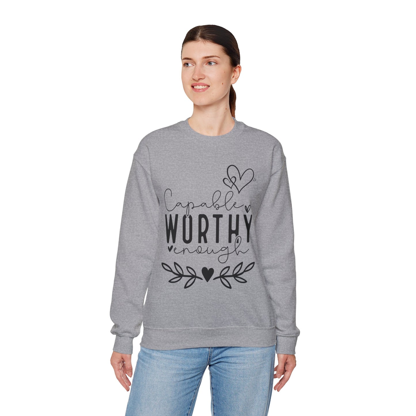 Capable & Worthy Unisex Crewneck Sweatshirt