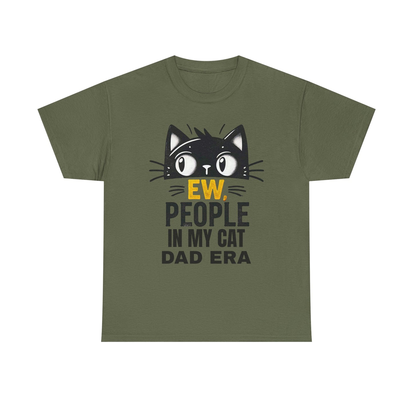 PEOPLE IN MY CAT DAD ERA Unisex Heavy Cotton Tee