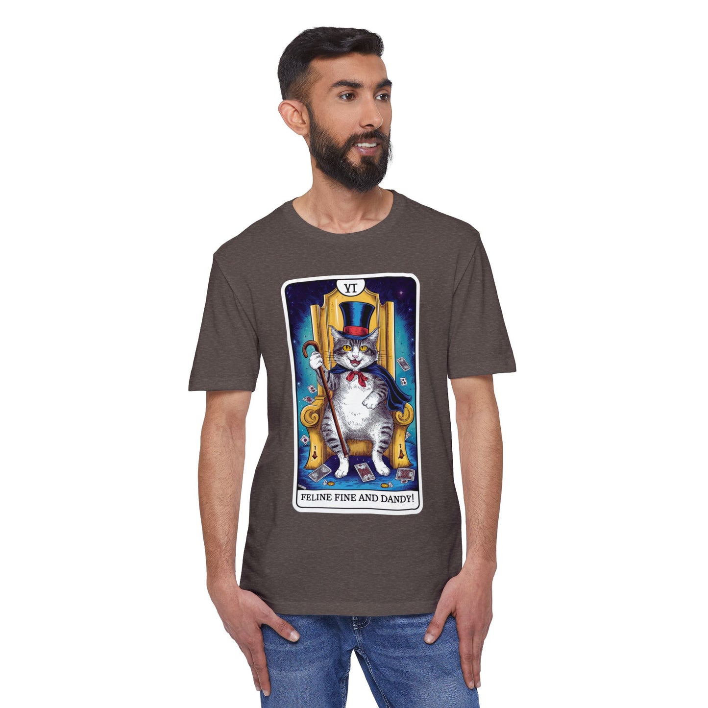 Feline Fine and Dandy Cat T-Shirt