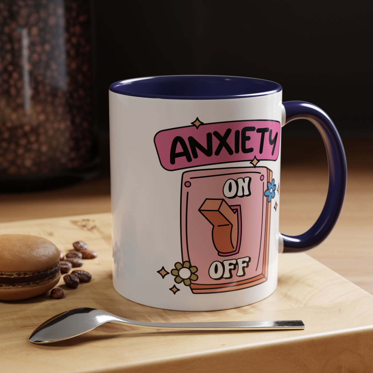Anxiety On/Off Accent Coffee Mug