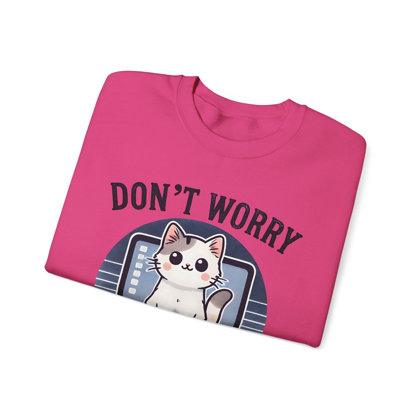 Cat Tech Support Crewneck Sweatshirt