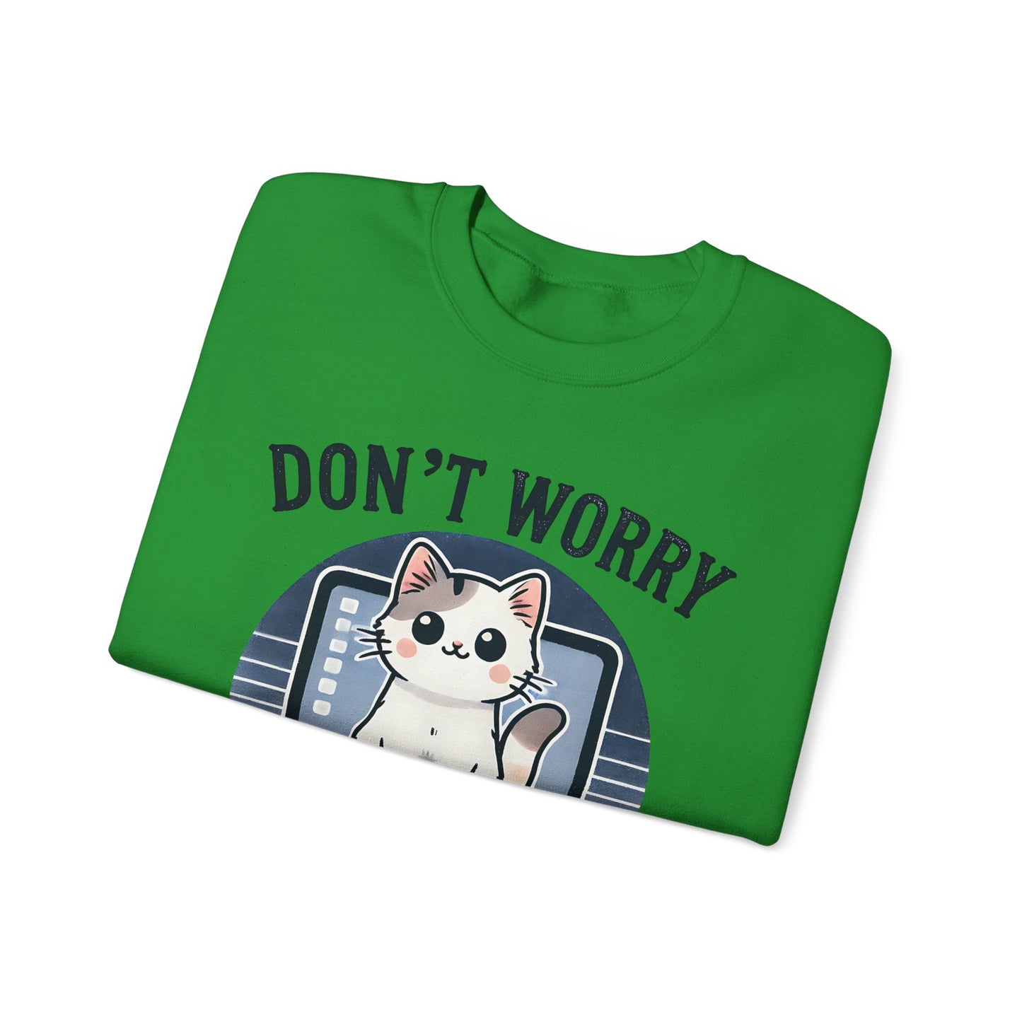 Cat Tech Support Crewneck Sweatshirt
