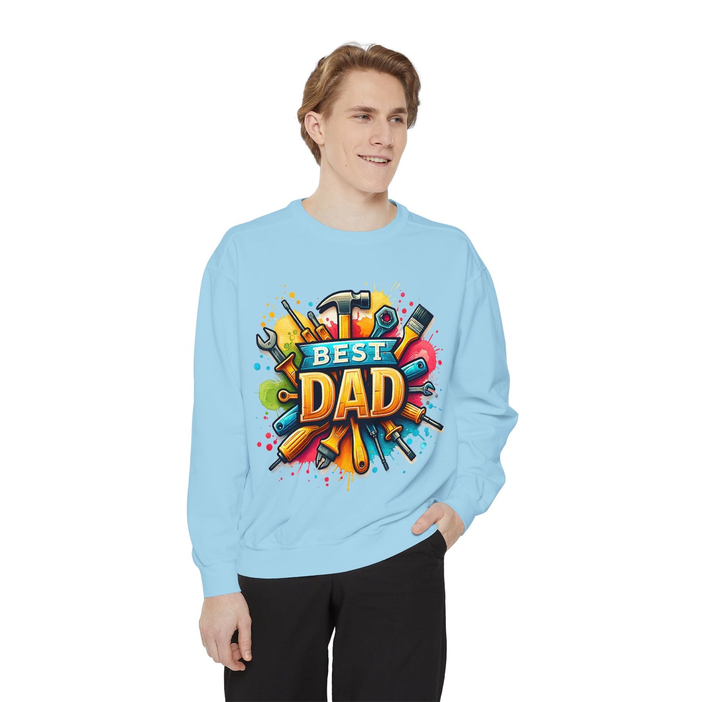 Best Dad Garment-Dyed Sweatshirt