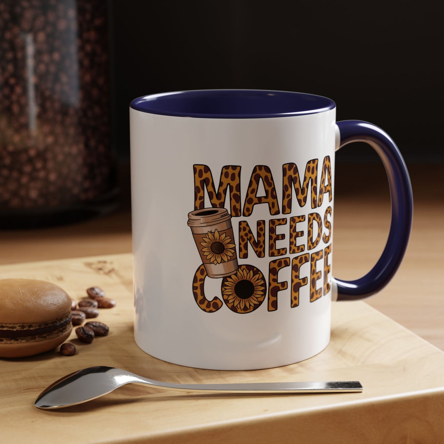 Mama Needs Coffee Accent Mug