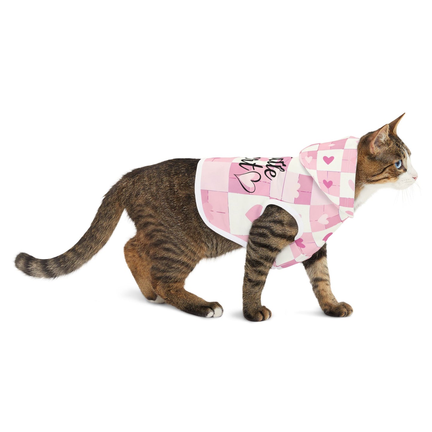 Cute Pink Heart Pet Hoodie