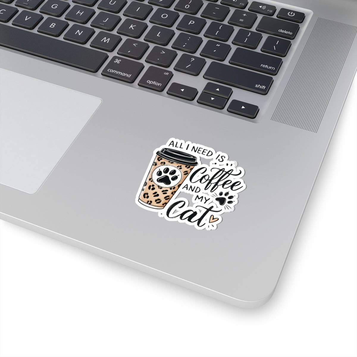 Coffee and Cat Kiss-Cut Stickers