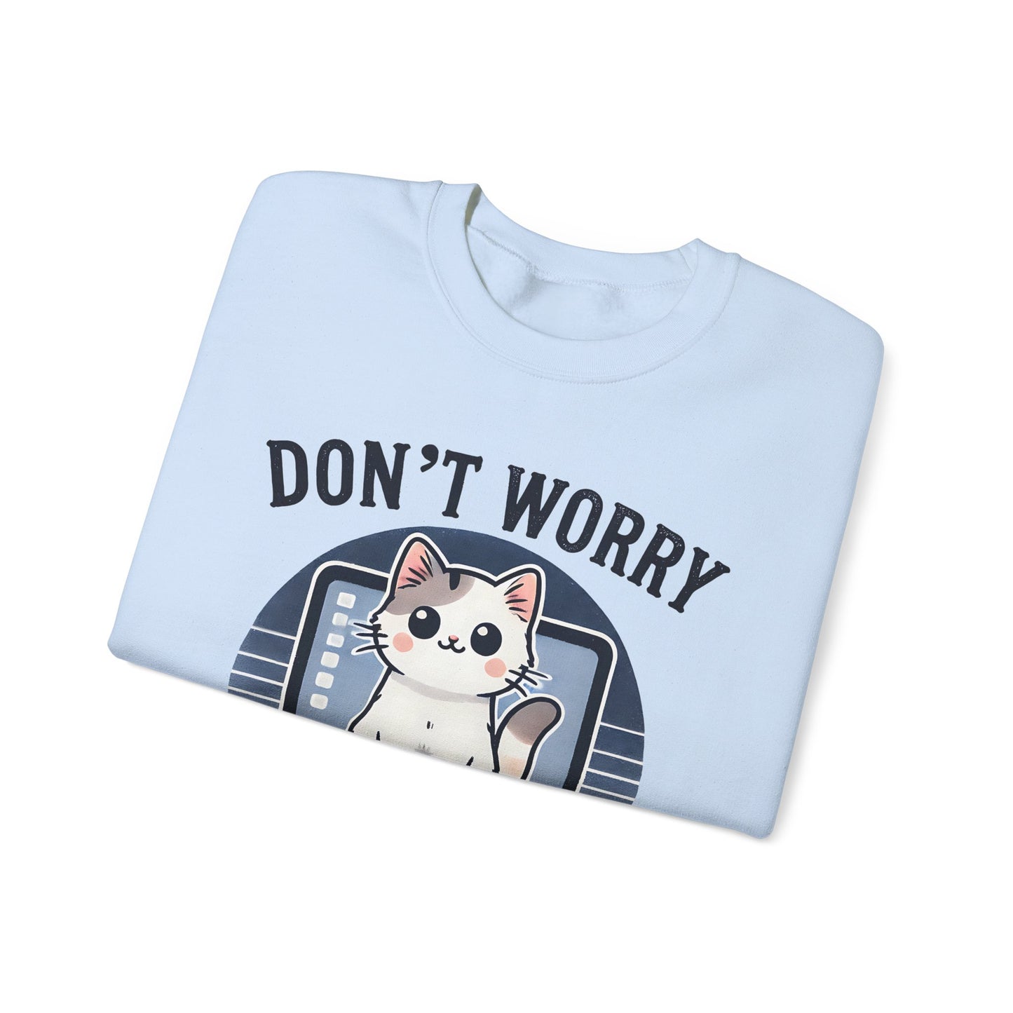 Cat Tech Support Crewneck Sweatshirt