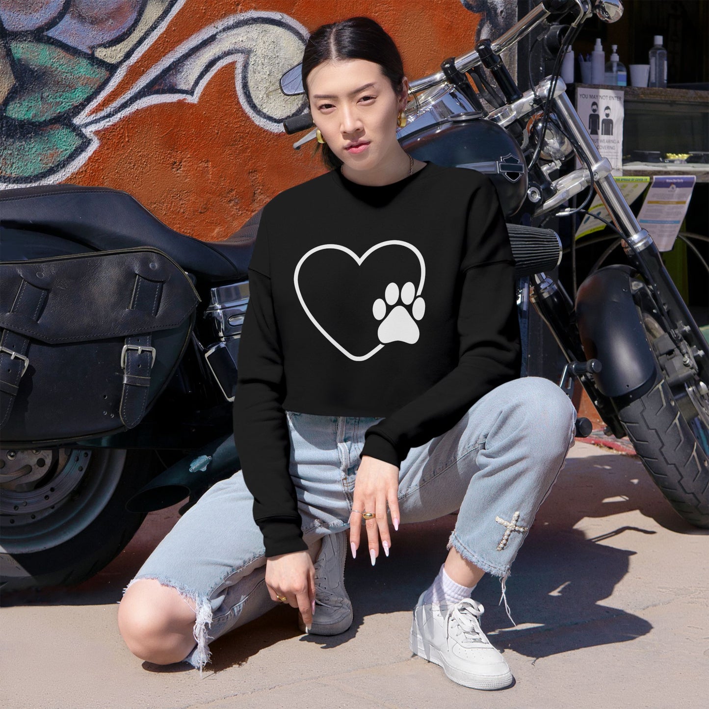 Pet Lover's Cropped Sweatshirt