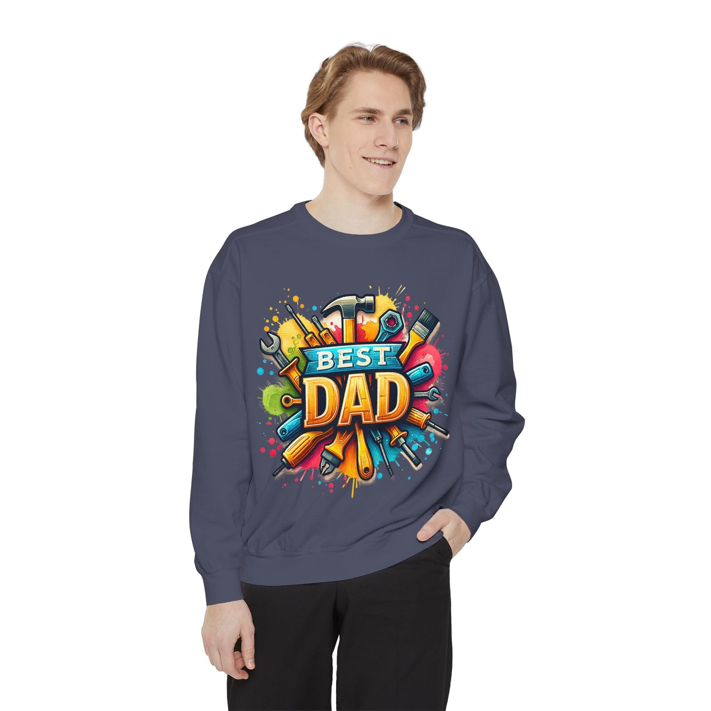 Best Dad Garment-Dyed Sweatshirt