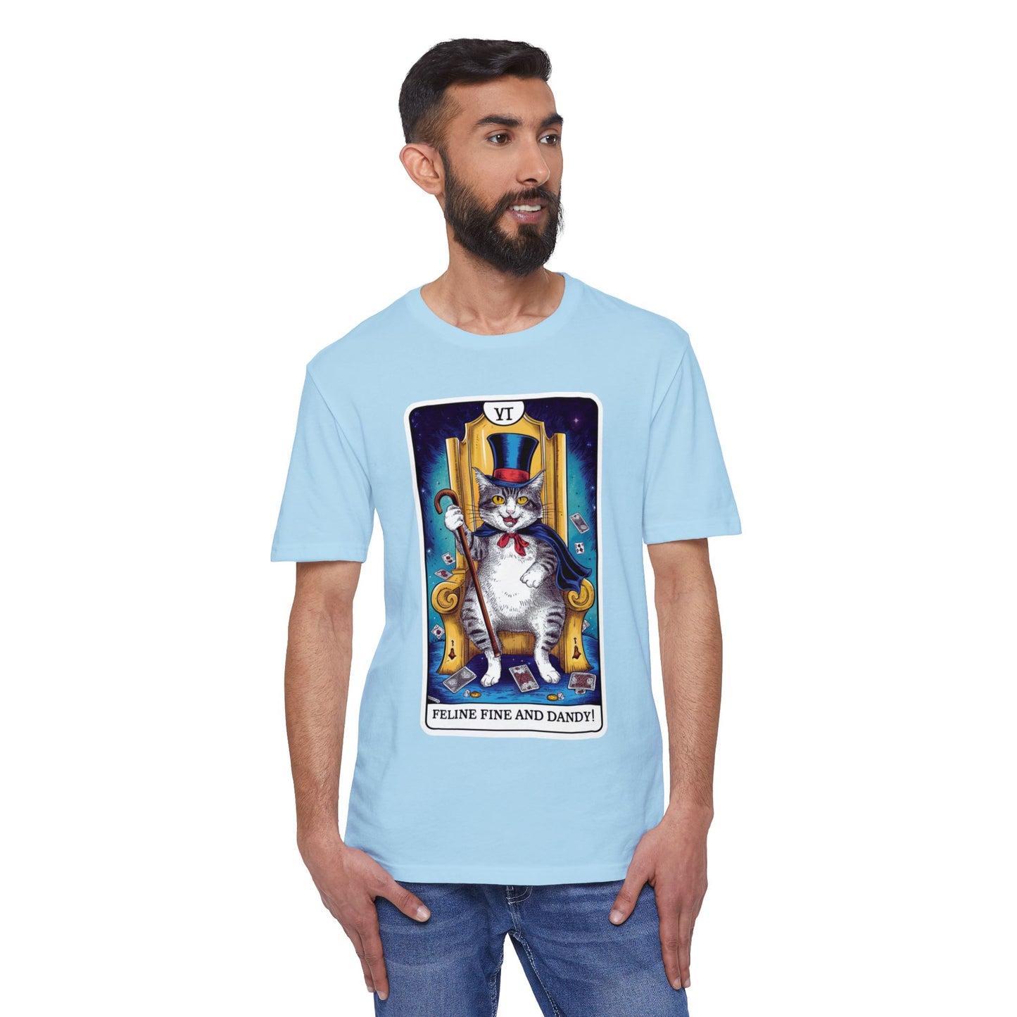 Feline Fine and Dandy Cat T-Shirt