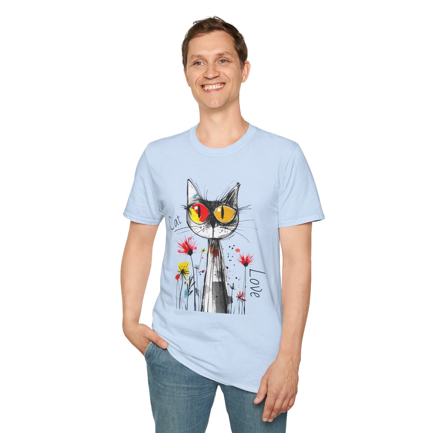 Cat Love Unisex Softstyle T-Shirt