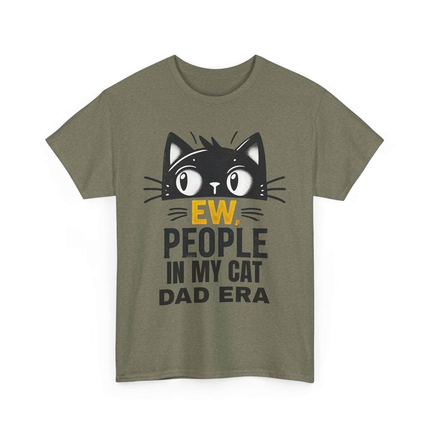 PEOPLE IN MY CAT DAD ERA Unisex Heavy Cotton Tee