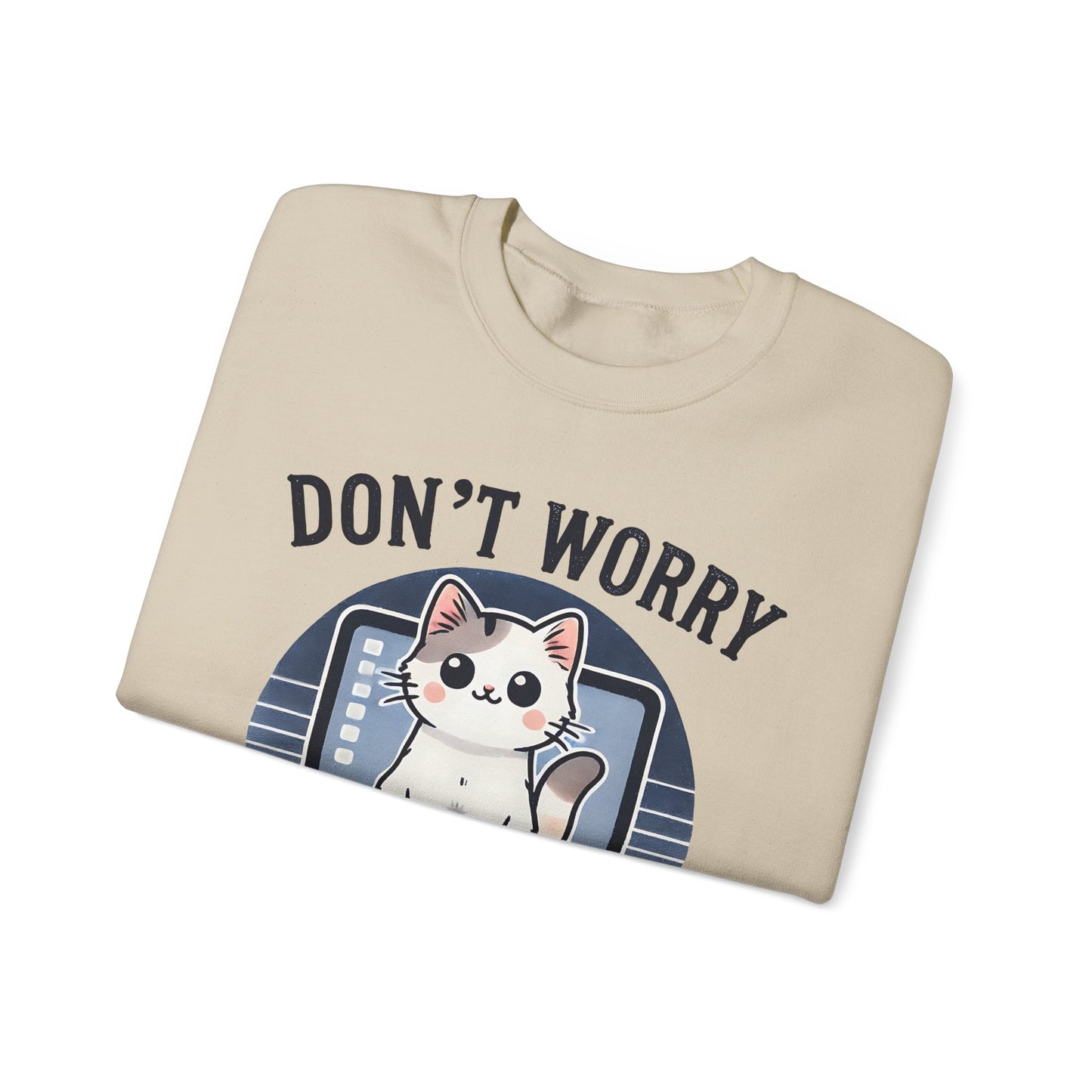 Cat Tech Support Crewneck Sweatshirt