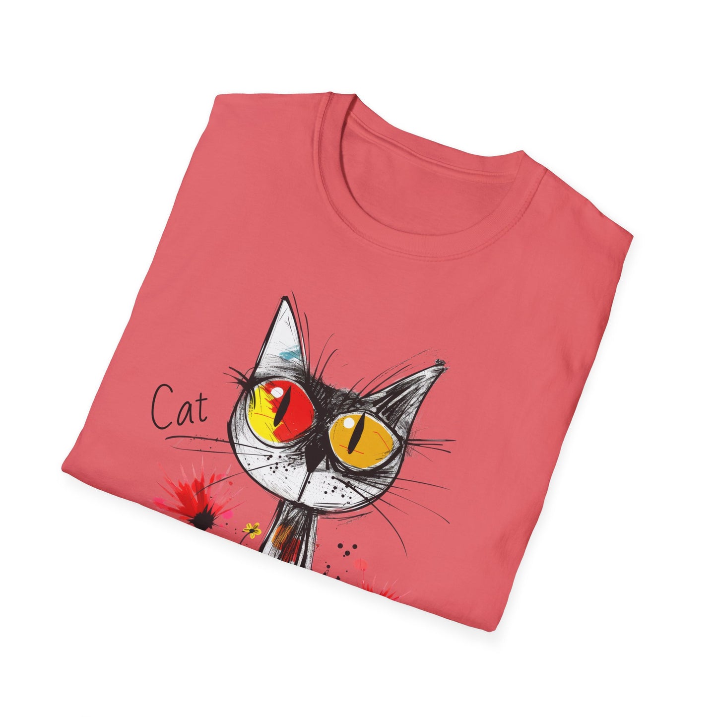 Cat Love Unisex Softstyle T-Shirt