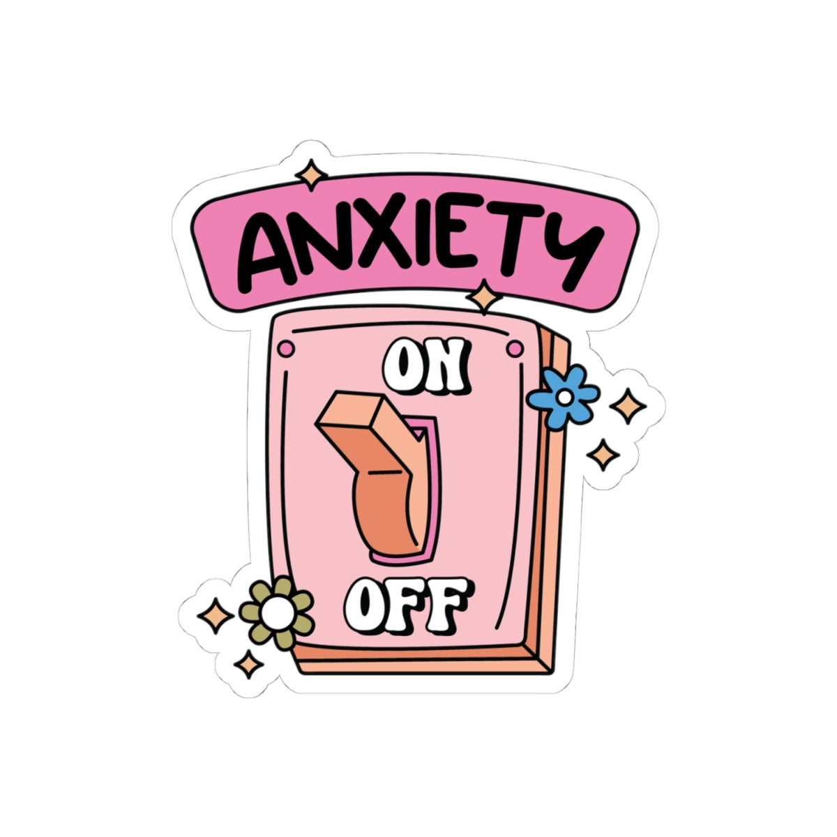 Anxiety Switch Kiss-Cut Stickers