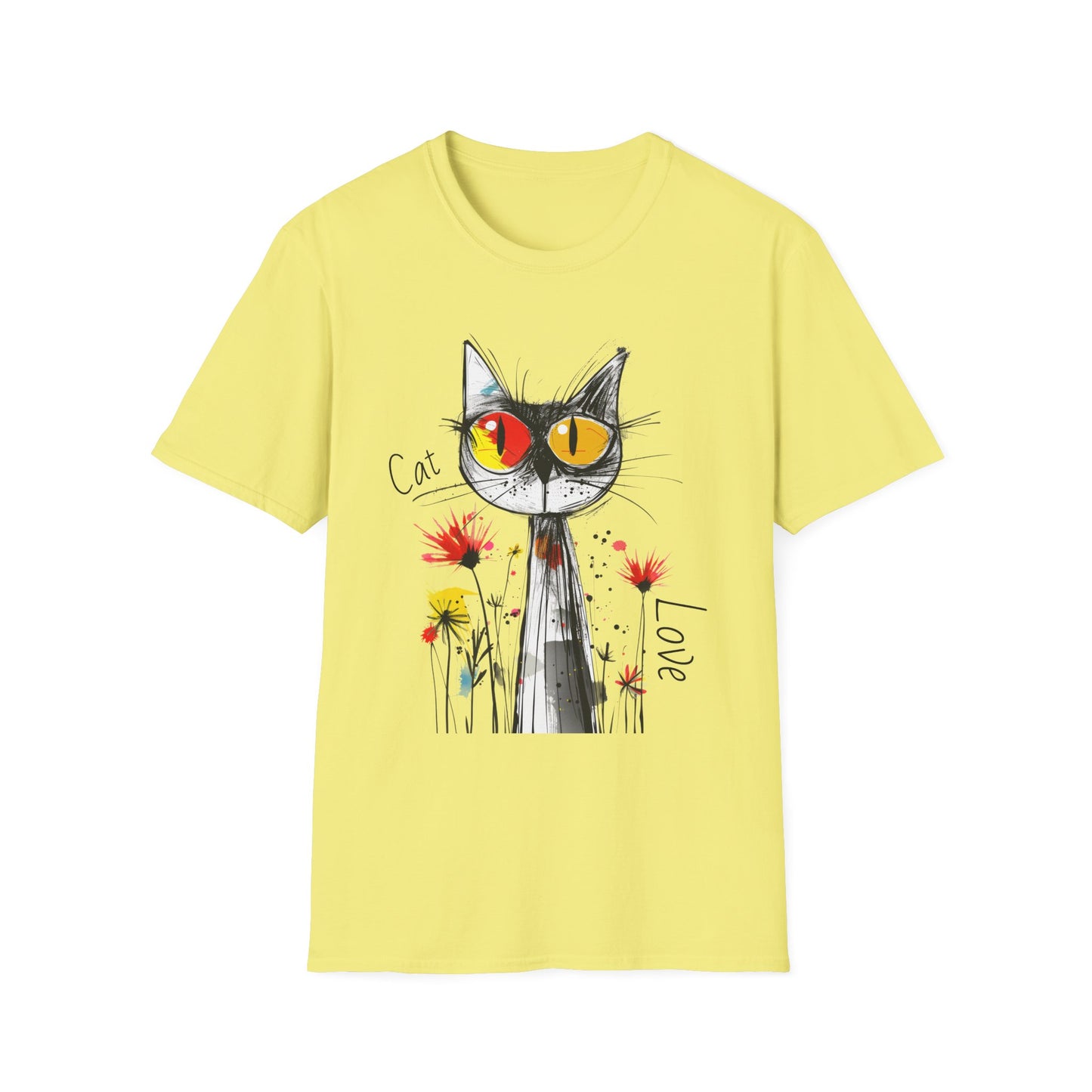 Cat Love Unisex Softstyle T-Shirt