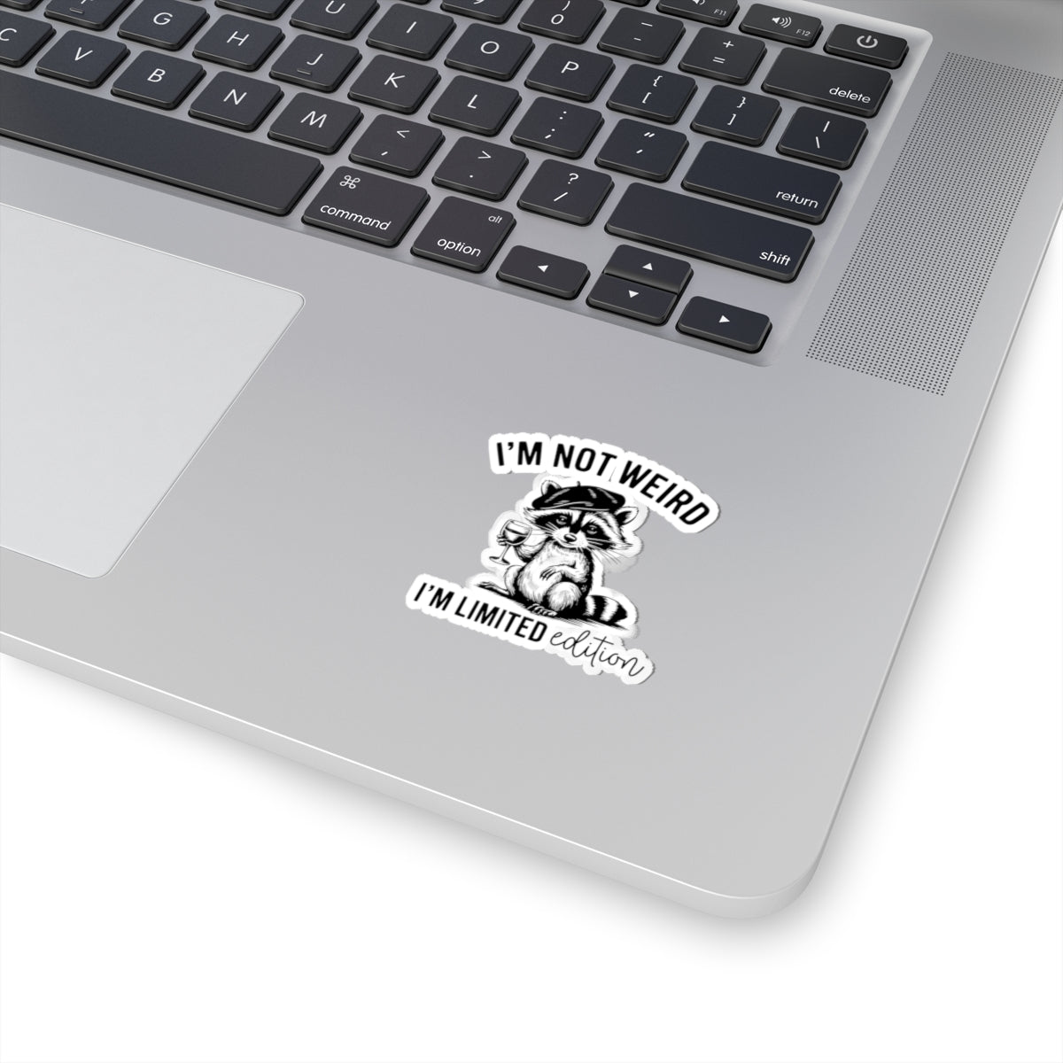 Limited Edition Raccoon Kiss-Cut Stickers - "I'm Not Weird"