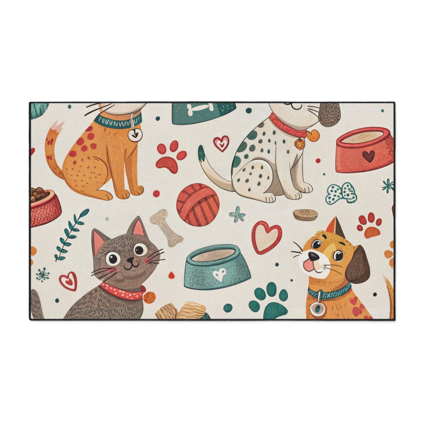 Cute Pet Themed Heavy Duty Floor Mat