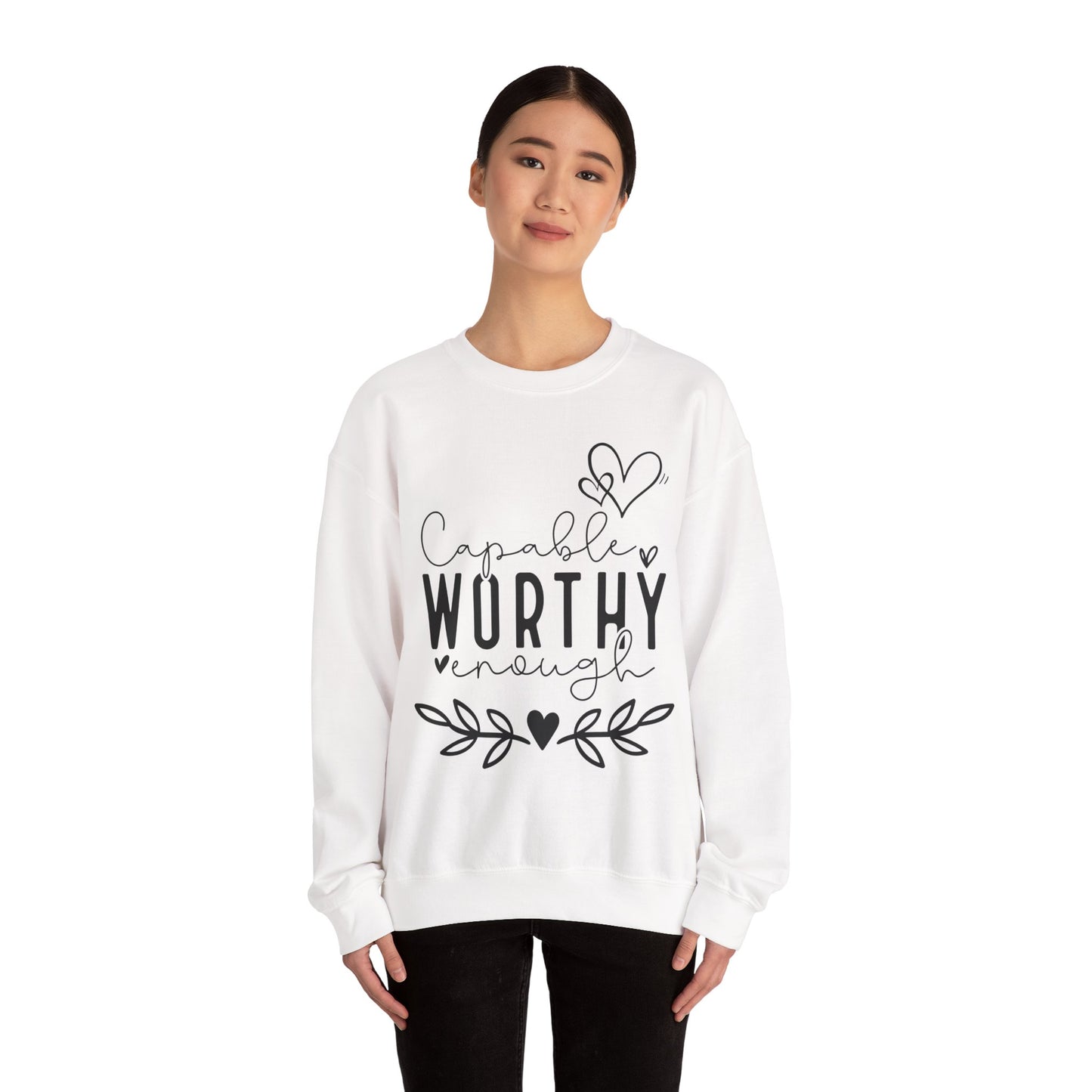 Capable & Worthy Unisex Crewneck Sweatshirt