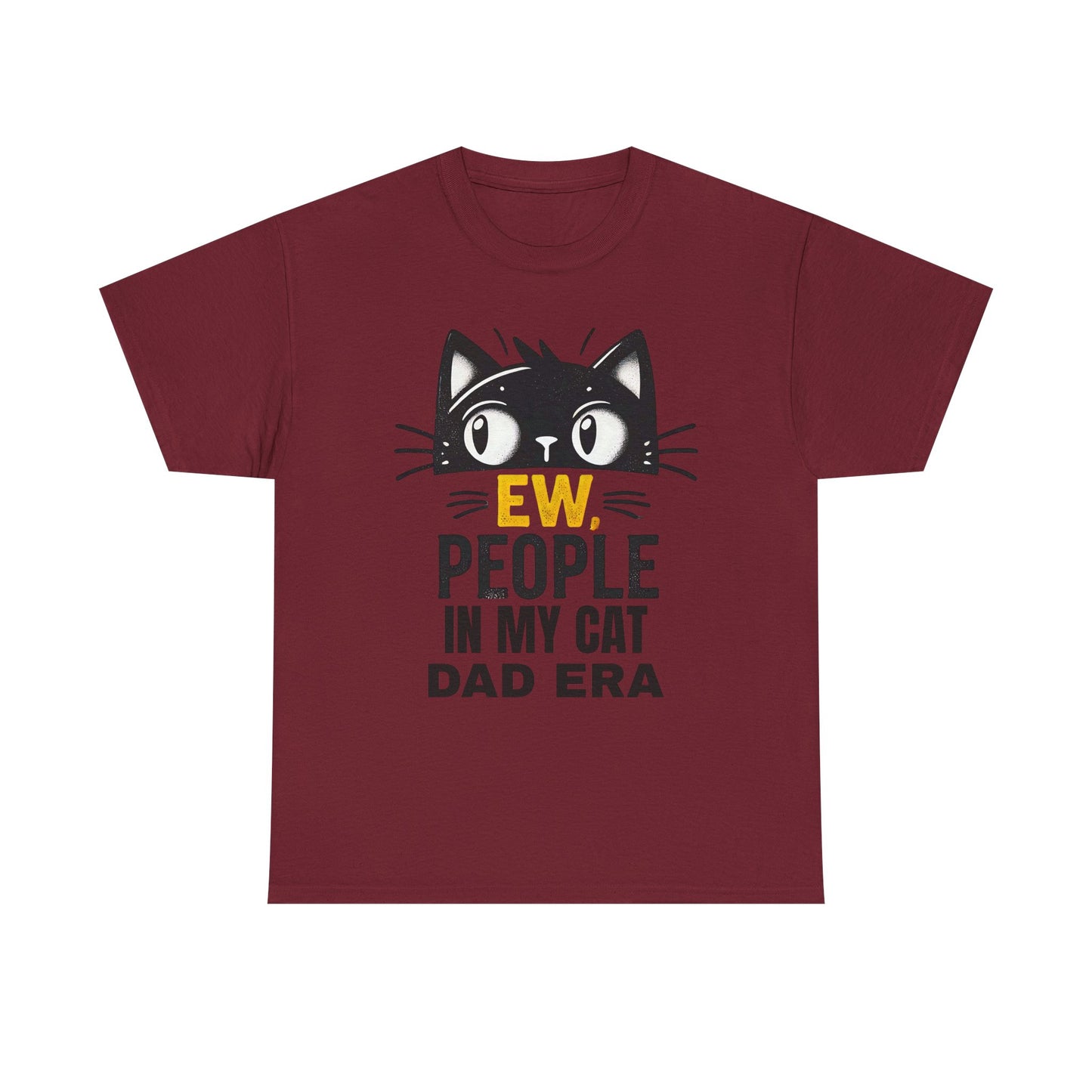 PEOPLE IN MY CAT DAD ERA Unisex Heavy Cotton Tee