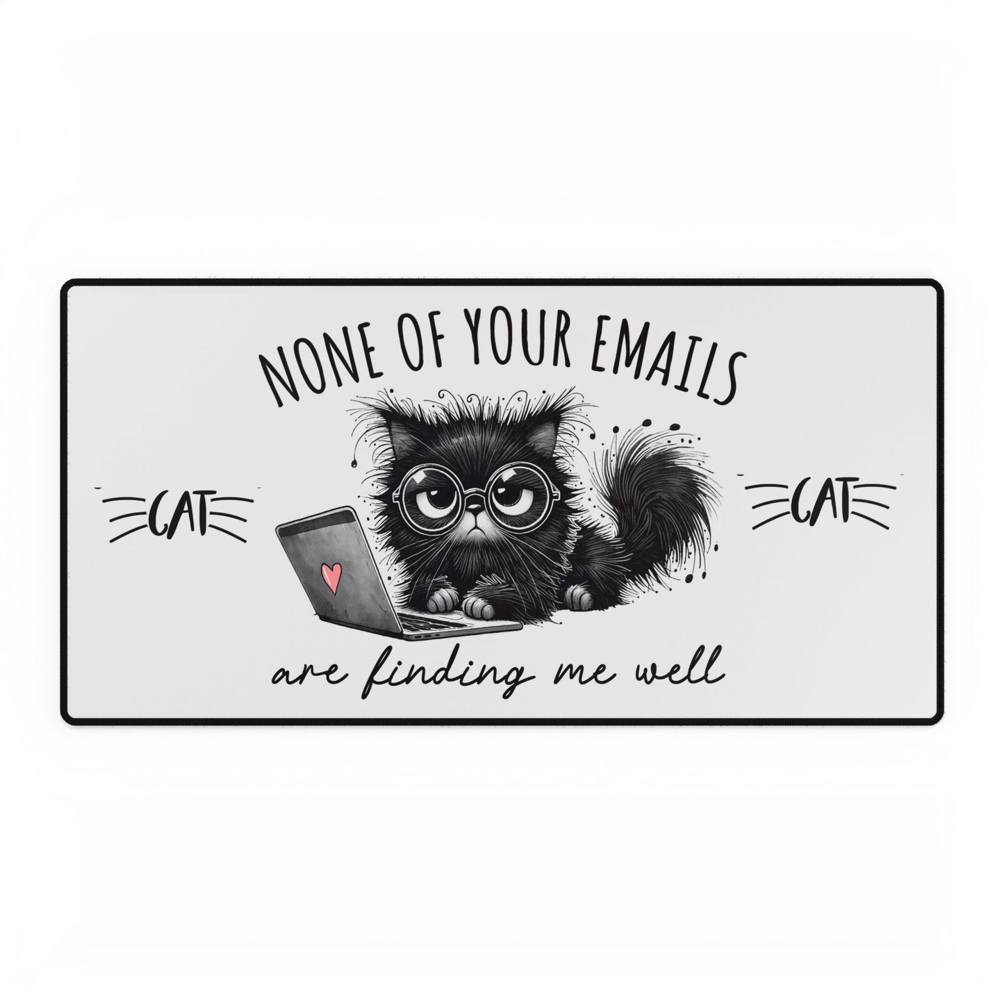Playful Cat Desk Mat