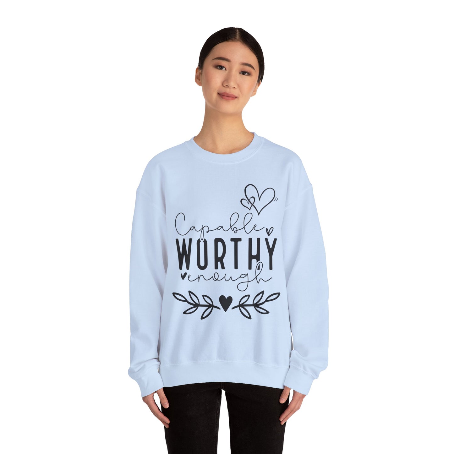 Capable & Worthy Unisex Crewneck Sweatshirt