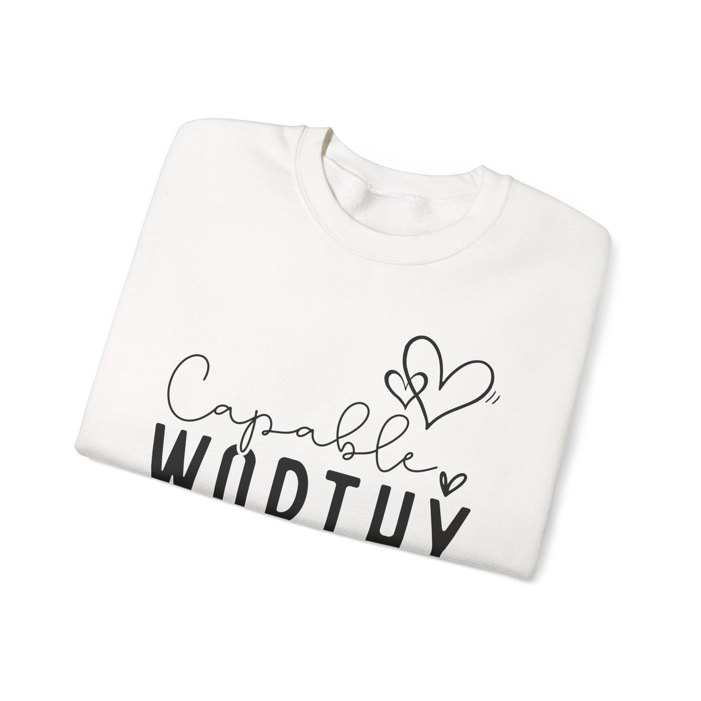 Capable & Worthy Unisex Crewneck Sweatshirt