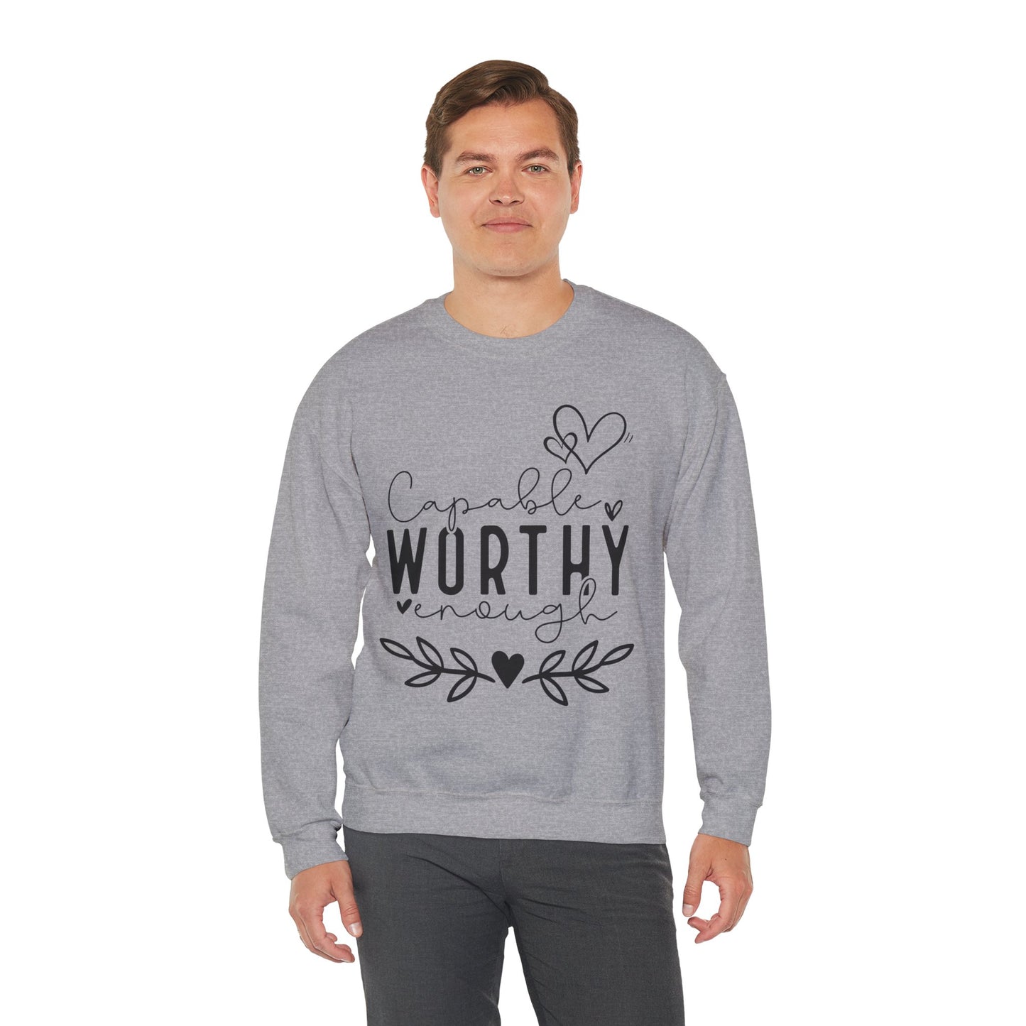 Capable & Worthy Unisex Crewneck Sweatshirt