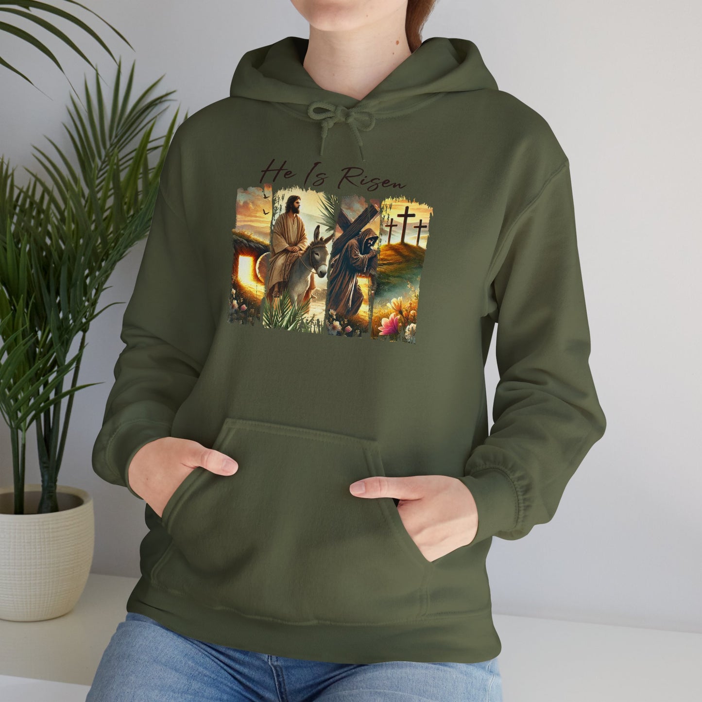 He Is Risen - Heavy Blend Hoodie