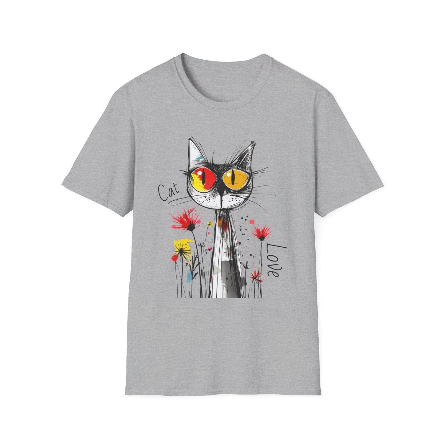 Cat Love Unisex Softstyle T-Shirt