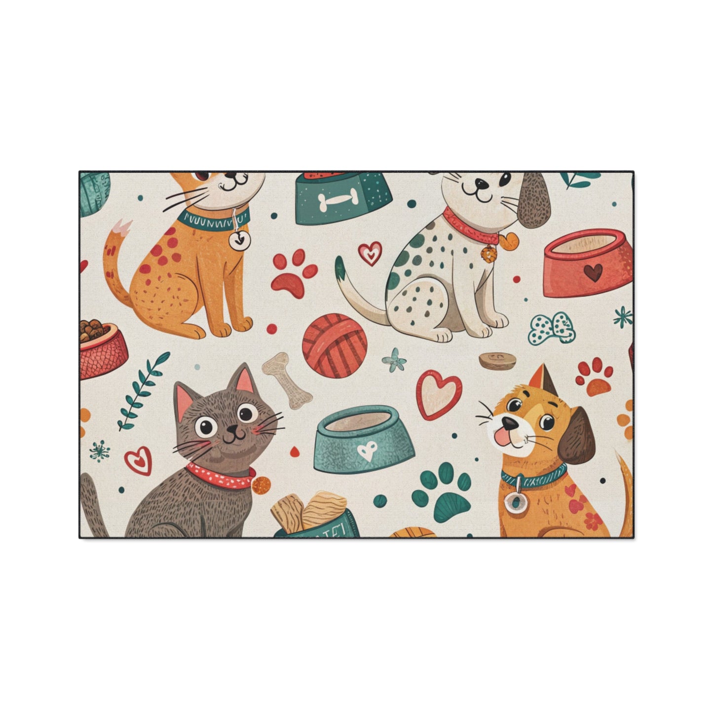 Cute Pet Themed Heavy Duty Floor Mat