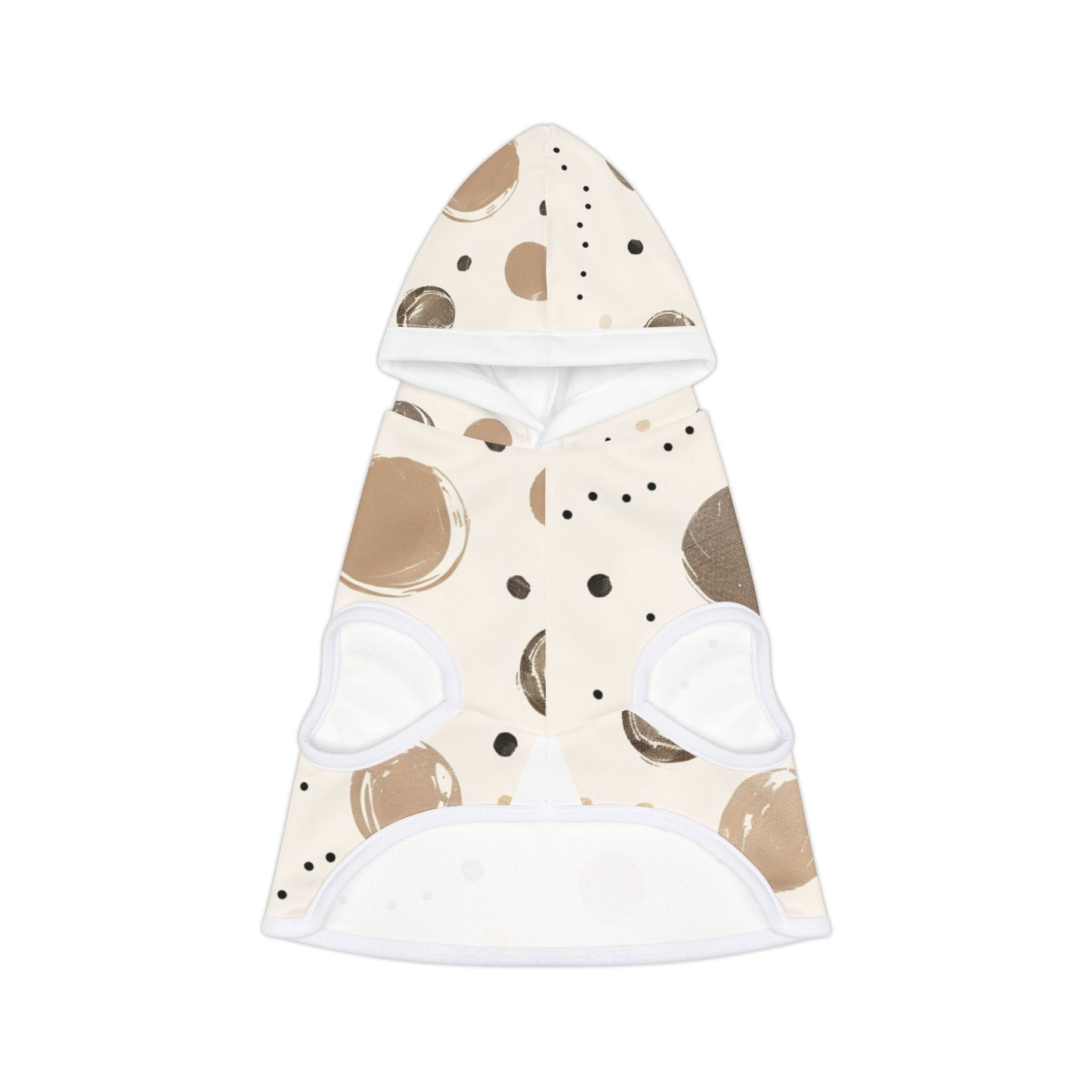 Stylish Pet Hoodie with Abstract Polka Dot Design