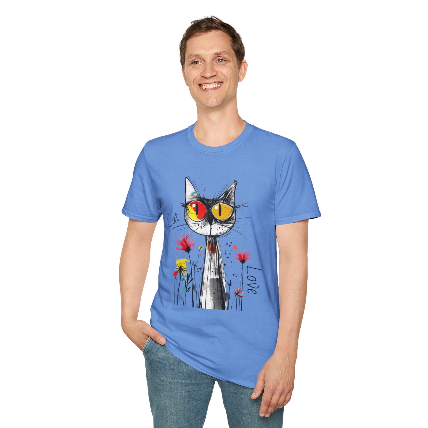 Cat Love Unisex Softstyle T-Shirt