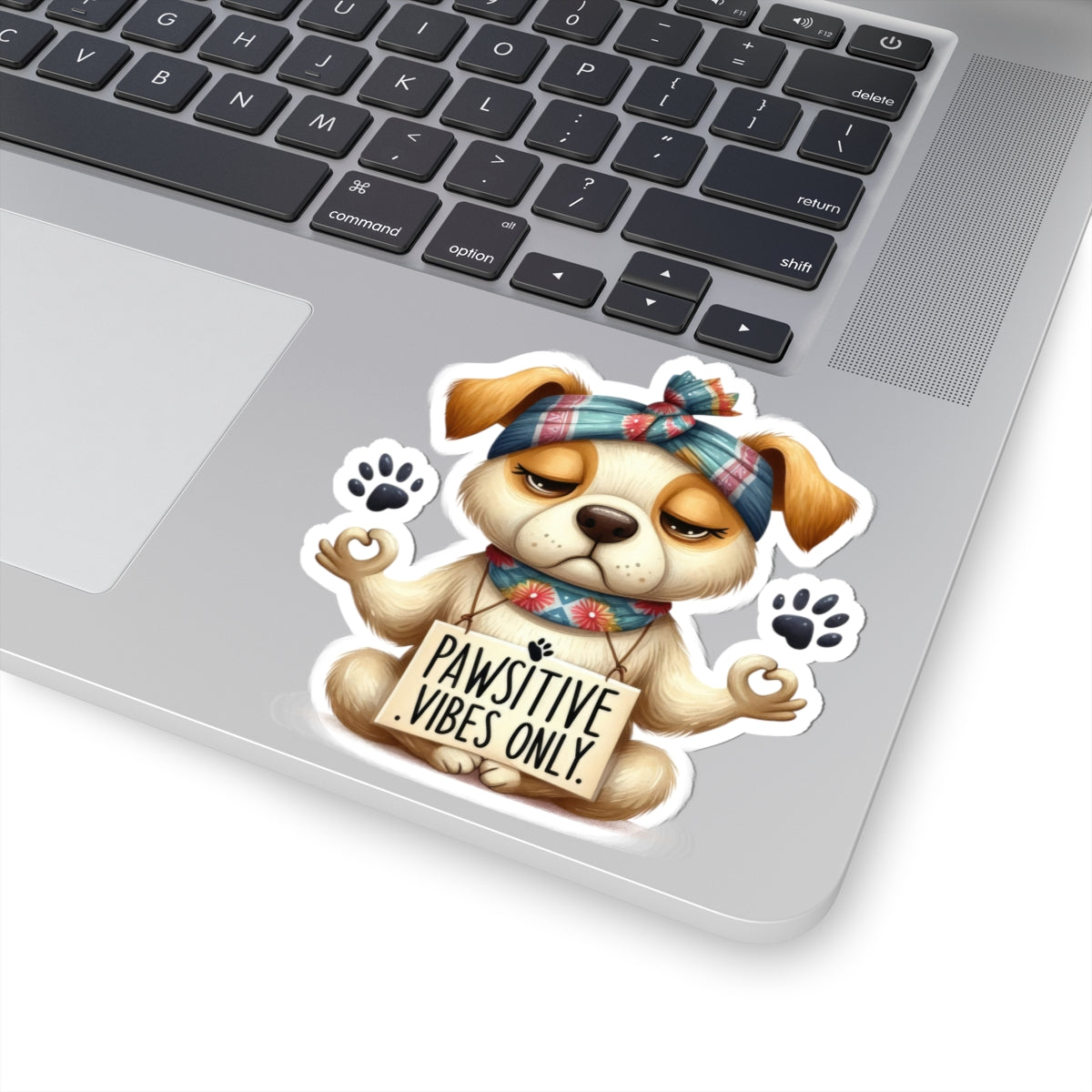 Pawsitive Vibes Only Dog Sticker