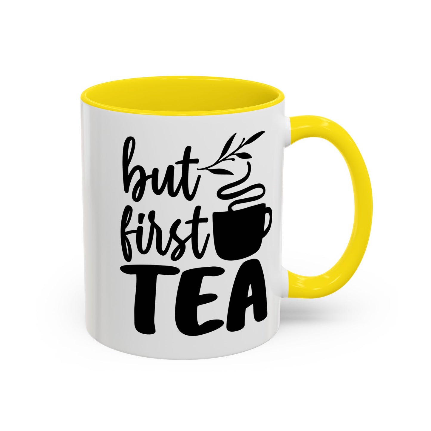But First Tea Accent Coffee Mug