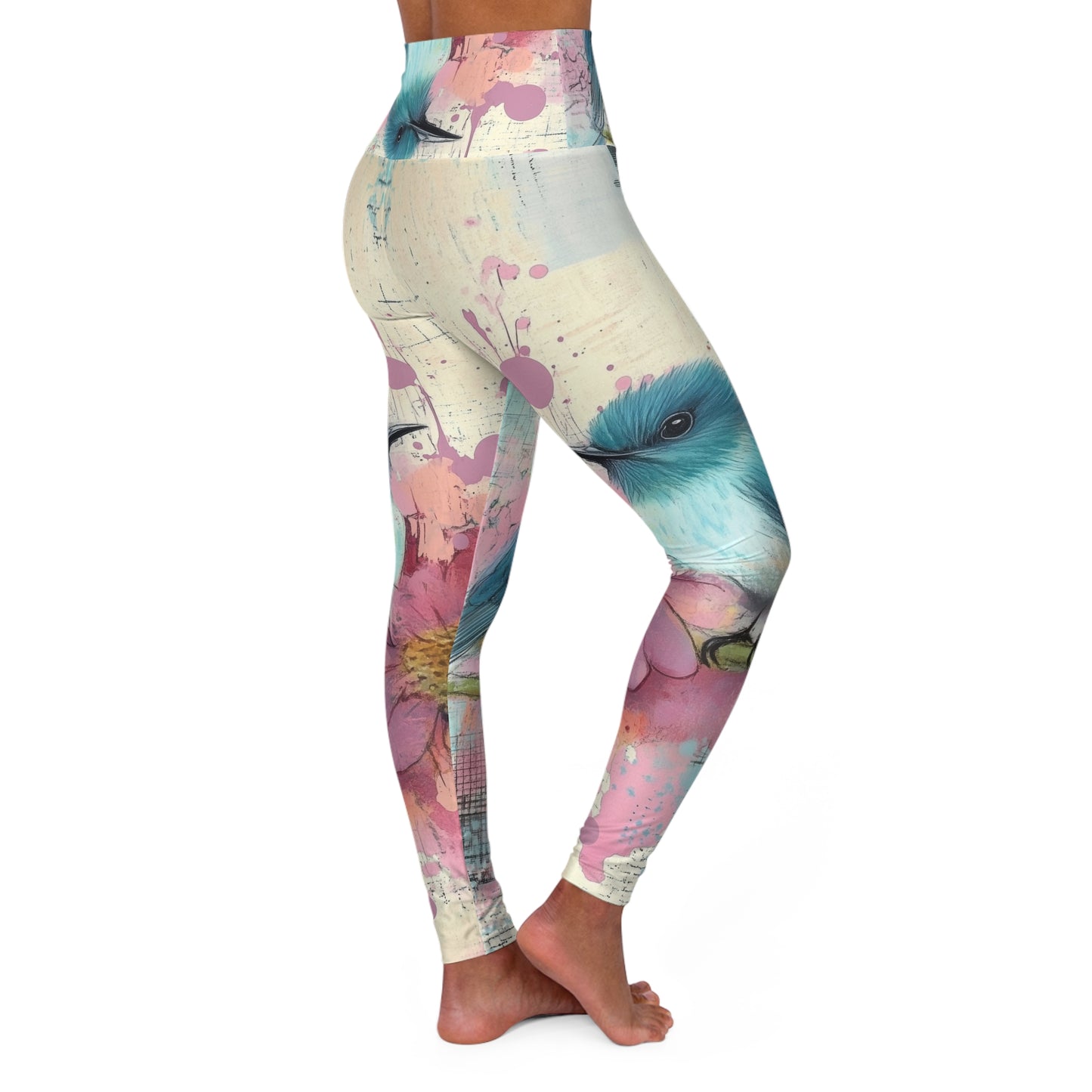 Floral High Waisted Yoga Leggings