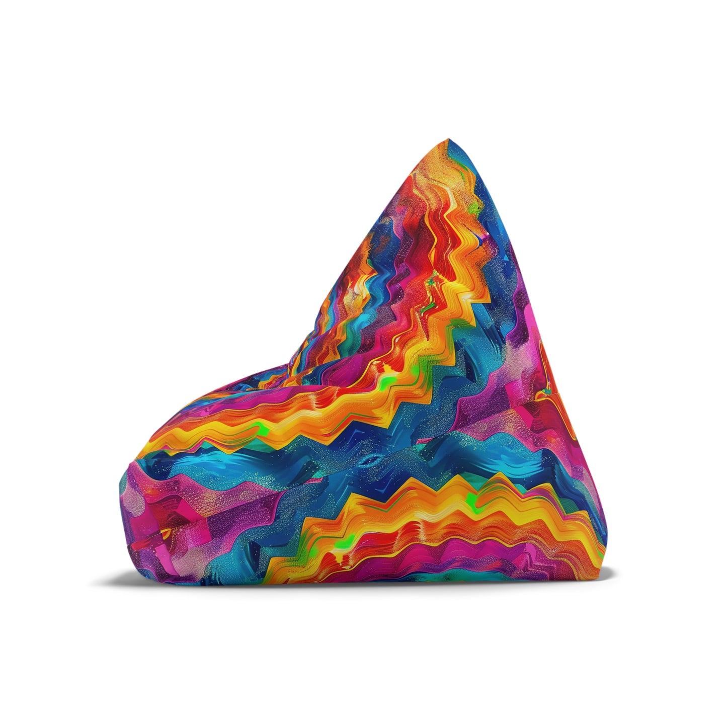 Colorful Zigzag Bean Bag Chair Cover